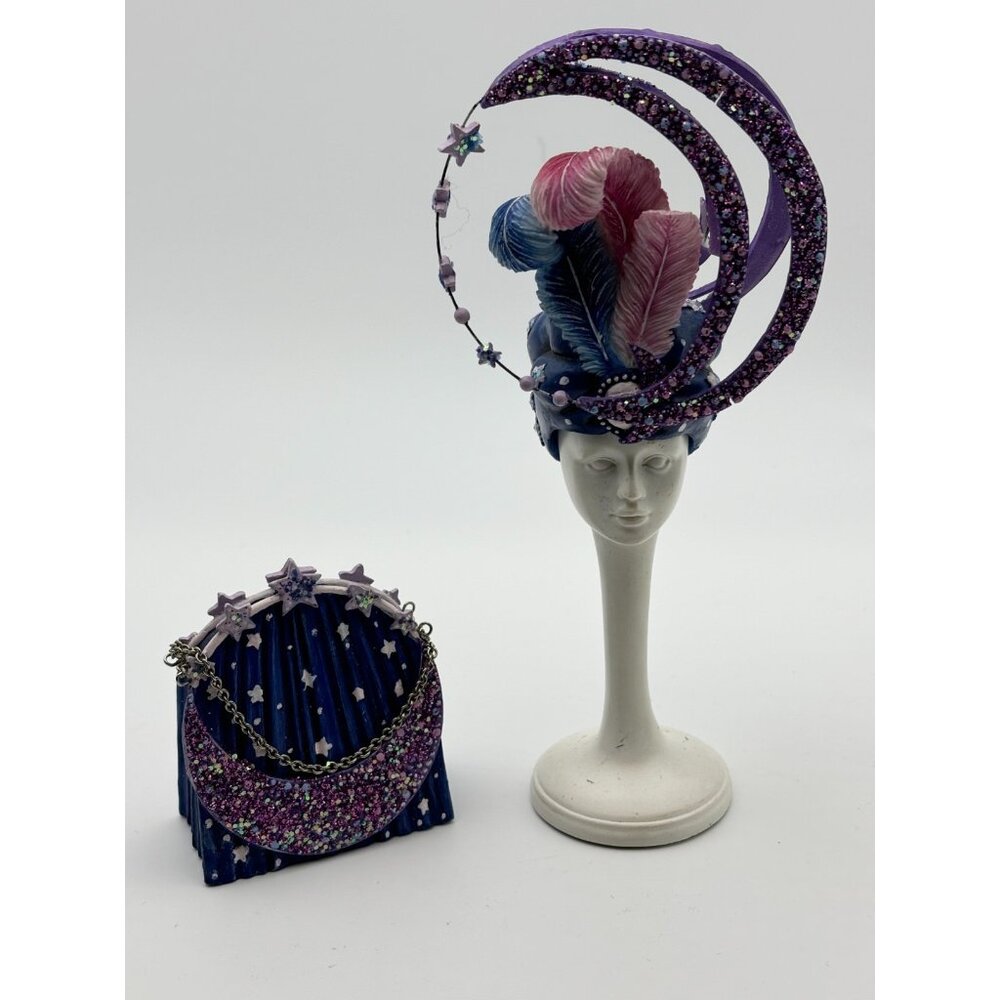 Stage Star Night Miniature Headpiece, Purse, Stand By Willow Hall